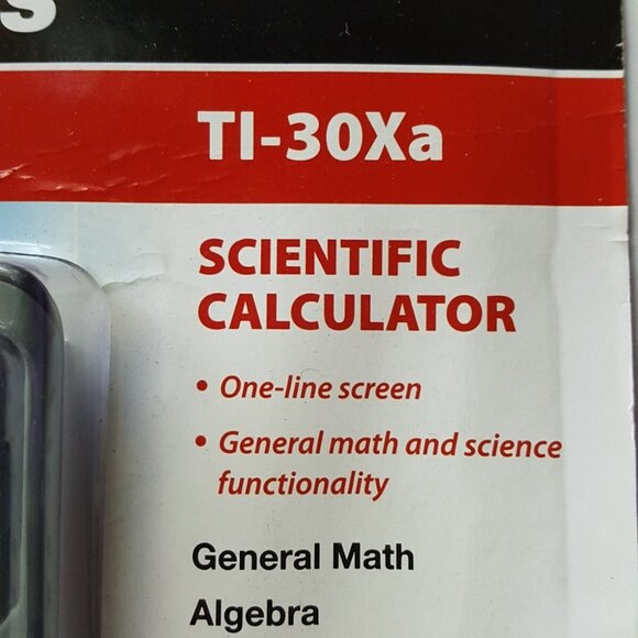 Texas Instruments TI-30Xa Scientific Calculator General Math Science Algebra New - Picture 3 of 6